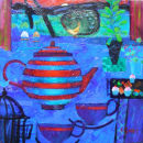 Blue teatime