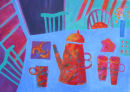 Blue kitchen
