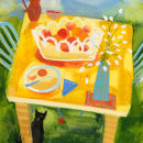 Yellow table