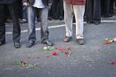 When the hearses have left the High Street all that remains is grief, loss and flowers in the road