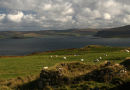 Looking across Loch Dunvegan from Galtrigill towards Waternish and Stein