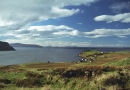 Soon after Allt a' Chaim, by the thatched cottage in Lochbay, comes the second great Waternish panorama, the view out over Stein to the Minch and Outer Isles