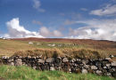 The view back of Lochbay township from the road down to Stein