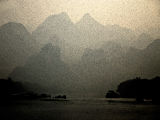 Guilin, Li River, Ink Outlines, China