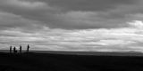 Last Round: Golfers in Silhouette, Brora, Scotland