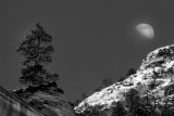 Zion Moon in Black and White, Utah