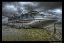 The Crown Princess docked in Liverpool