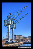 Salford Quays Cranes Manchester