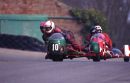 Tim & Marion Aggas, 830cc Triumph Trident, Cadwell Park, 1996