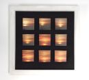 Photos printed on fabric, white-washed wooden frame, 30x30cms (12x12inch): £50.00, available in other sizes.