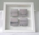 Photos printed on fabric, white-washed wooden frame, 20x20cms (8x8inch), £26.00, other sizes available