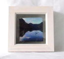 Photo printed on fabric, white-washed wooden frame, 7.5x7.5cms (3x3inch) available in other sizes. £11.00 each.